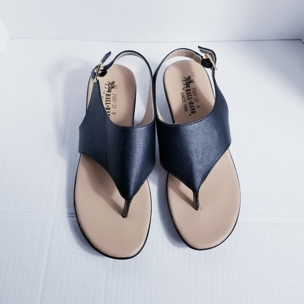 BALL-BAND FOXY-27 LIGHTWEIGHT THONG SANDAL SLINGBACK SIZE 9 - Picture 4 of 15